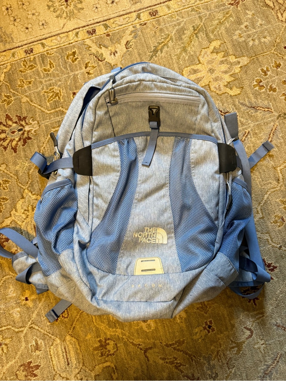 The North Face Light Blue Backpack - Versatile Daypack